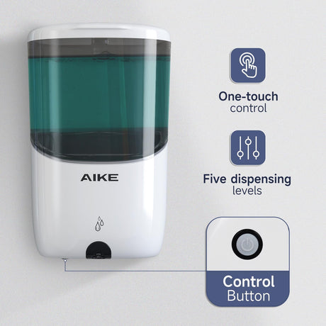 AIKE Automatic Wall-Mounted Soap Dispenser for Bathroom and Kitchen 24fl.oz/700ml, Model AK1216 - AIKE Direct Store