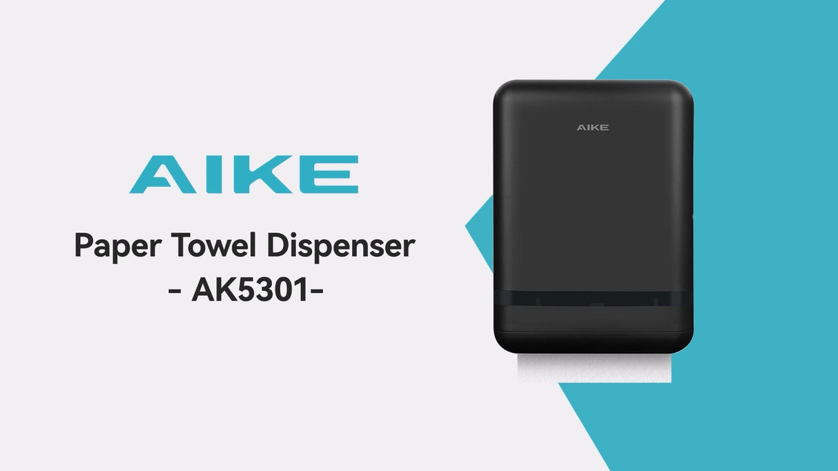 AIKE Commercial Wall Mount Paper Towel Dispenser with Lock,400 Sheets Large Capacity,Model AK5301