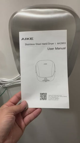 AIKE Hand Dryer Video