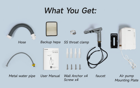 AIKE Super Air Tap Hand Dryer – Wash & Dry Combo | Fast, Hygienic, Space-saving - AIKE Direct Store