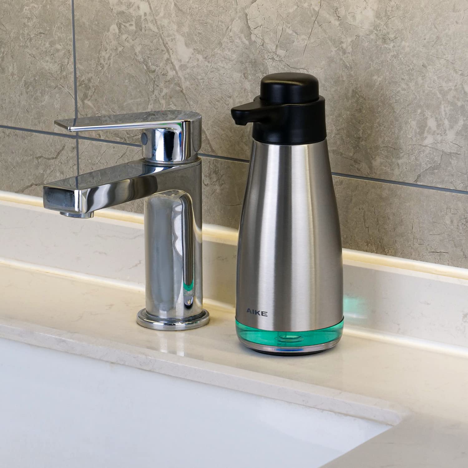 OXO Good Grips Stainless Steel Easy Press Soap Dispenser